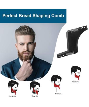 5 Pack Beard Apron Kit with Waterproof Trimming Catcher Cloth, Comb, 2 Suction Cups & Storage Bag for Men's Shaving and Grooming - Buy Online on GoSupps.com