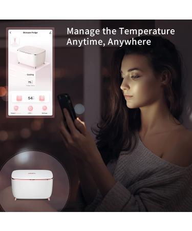 LVARA Professional Smart Mini Skincare Fridge 9L - Portable Makeup Refrigerator with Smart Life App - Beauty Fridge Gift for Women - Buy Online on GoSupps.com