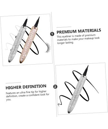 NOLITOY Liquid Eye Liner 2pcs Diamond Eyeliner Precise Eyeliner Metallic Eyeliner Elf Eyeliner Makeup Supplies Eyes 1 count (Pack of 1) Assorted Color - Buy Online on GoSupps.com