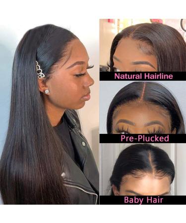 CHEETAHBEAUTY 20 Inch T Part Lace Front Wig - Natural Black Human Hair for Black Women - Buy Online on GoSupps.com