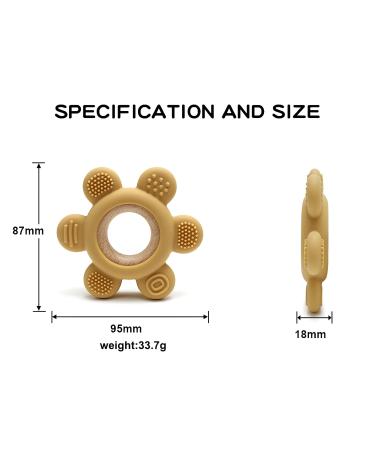 Airfish Baby Teething Ring - BPA-Free Silicone Teether for Newborns 3-12 Months | Soothes Gums & Eases Teething Pain - Buy Online on GoSupps.com