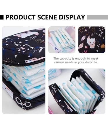 HEALLILY Portable Sanitary Napkin Bag | Cartoon Menstrual Pads Travel Pouch - 1pc - International Shipping - Buy Online on GoSupps.com