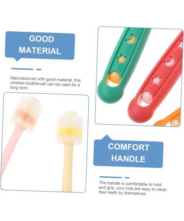 FOYTOKI Kids Toothbrush Set - 3 Pack Children's Tooth Cleaning Brushes for Optimal Oral Care - Buy Online on GoSupps.com