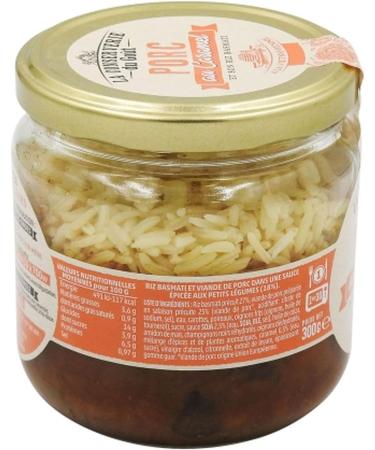 La Conserverie du Go t Pack of 3 Caramelized Pork with Basmati Rice - 300g Jar - Buy Online on GoSupps.com