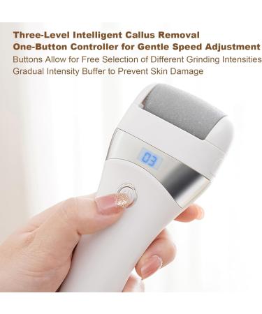 Dissolvant lectrique pour callosit s avec 3 t tes de pon age et 3 modes d' | Exfoliateur lectrique portable pour pieds pour soins des talons durs et fissur s hommes femmes personnes - Buy Online on GoSupps.com