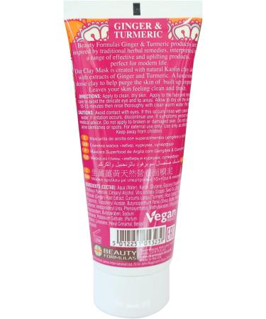 Beauty Formulas Ginger & Turmeric Superfood Clay Mask - Buy Online on GoSupps.com