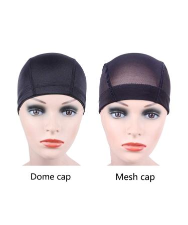 Wig Caps Mesh Cap 2 Pcs/Lot for Making Wig | Stretchable Hairnets with Wide Elastic Band | Black Mesh Cap M - Medium (2 Count) - Buy Online on GoSupps.com