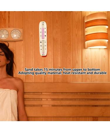 Hourglass Timer for Sauna - 15 Minute Sandglass | Perfect Timing Tool & Accessories for Sauna Bath & Cafe - Buy Online on GoSupps.com