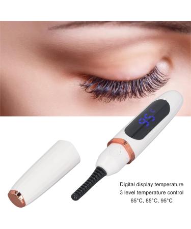 Heated Eyelash Curlers USB Rechargeable Quick Heating Long Lasting Curl with LED Temp Display Anti Scalding Electric Lash Curling Wand - Buy Online on GoSupps.com