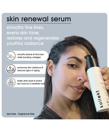 Kollekt Mandelic Acid Anti-Aging Serum for Wrinkles & Fine Lines, Gentle Facial Exfoliator for Large Pores, Dark Spots, Blackheads with Lactic & Glycolic Acid | Gentle Daily Exfoliation + Hydration - Buy Online on GoSupps.com