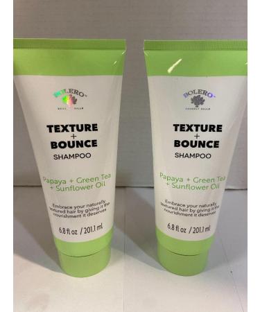Texture + Bounce Shampoo Papaya + Green Tea + Sunflower Oil (2 EA 6.8 oz)