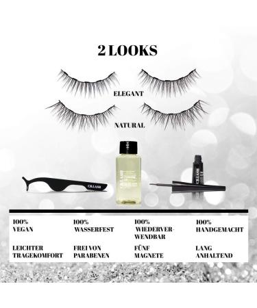 CB FREE Magnet Mix - 5 Looks Magnetic Eyelashes | Natural Elegant Cat-Eye Glam | International Shipping! - Buy Online on GoSupps.com