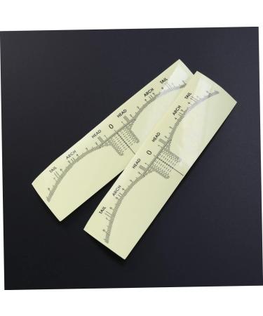 Hemoton 300 Pcs Eyebrow Ruler Brow Stickers Eye Brow Stencil Eyebrow Measuring Ruler Tools Disposable - Buy Online on GoSupps.com