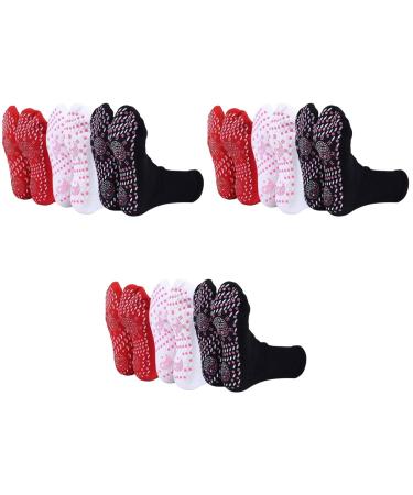 Supvox heated socks Superelastic thick self -warming socks frost protection warm foot socks breathable massage for men women winter outdoors 18 pieces