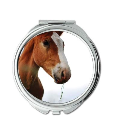 Mirror Compact Mirror animal animals blur pocket mirror portable mirror