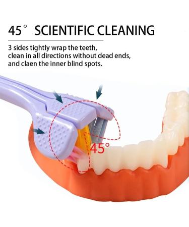 AD-BCRBgen Ultra-Fine Soft Bristle Toothbrush for Adults - 1 PC Black Toothbrush for Oral Health | Three Soft Toothed Design - Buy Online on GoSupps.com