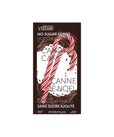 Gourmet du Village Hot Chocolate No Sugar Added Candy Cane 15Grams Chocolate 15 g (Pack of 1)