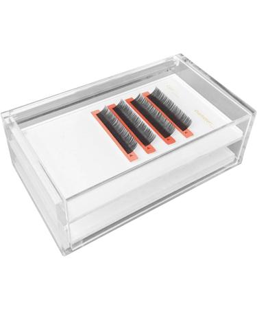 Huayeex Eyelash Organizer - Acrylic Lash Holder Display - Lash Cart Organizer Dustproof Lash Container Lash Extension Organizers and Storage for Home & Eyelash Salon - Buy Online on GoSupps.com