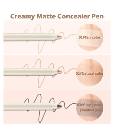 Boobeen Concealer Pencil Contour Highlighter Stick - Waterproof Full Coverage Matte Formula - 03 - Buy Online on GoSupps.com