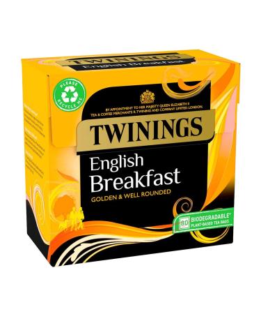 Twinings 80 tea bags (English Breakfast) - Black English tea - imported by Shestore24 - Buy Online on GoSupps.com
