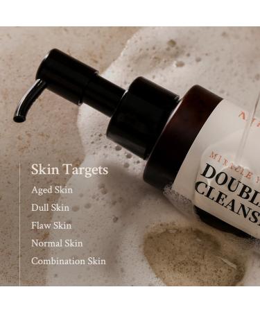Miracle Youth Double Cleanser - Gentle Oil to Foam Formula with 88% Natural Ingredients & 10 Plant Oils | 5.07 fl. oz. for Daily Use - Buy Online on GoSupps.com
