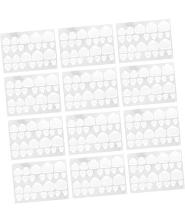 Healvian 20 Sheets Nail Tabs False Nails with Glue Short Nails Nail Adhesive Stickers Nail Adhesive Tabs Nail Sticky Tabs False Nail Gel Glue Waterproof Labels Gummed Paper 8.2x6.5cm Transparent