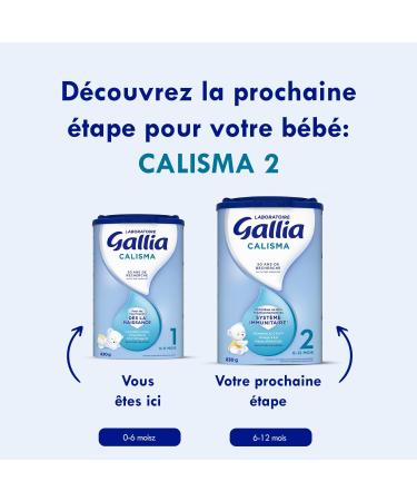 Laboratoire Gallia - Calisma 1st Age - Baby Milk Powder - Baby Milk from 0 to 6 Months - Palm Oil Free - From Birth - 75 Bottles - Pack of 3 x 830g - Buy Online on GoSupps.com