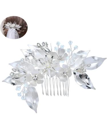 Ipetboom Bridal Tiara Wedding Tiara Bridal Veil Combs Barrettes for Girls Rhinestone Comb Crystals Decor Retro Decor Comb for Bridal Girl Clips Festival Rhinestones Bride Bride Tiara - Buy Online on GoSupps.com