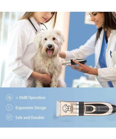 Qingxian Dog Clippers Pet Grooming Clipper Kits Low Noise Rechargeable Cordless Quiet Cat Dog Groomer Tool Professional Hair Trimmer Razor Blades with Combs Scissor - Buy Online on GoSupps.com