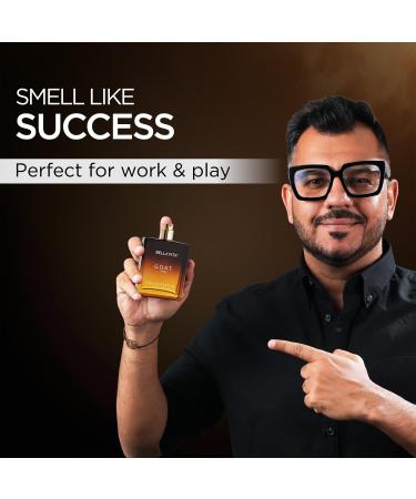 Bell'a Vita Luxury G.O.A.T Man Eau De Parfum Perfume with Bergamot Patchouli & Vetiver|Premium Long Lasting Spicy & Woody Fragrance for Men 100 ML. - Buy Online on GoSupps.com