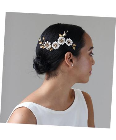 Ipetboom Bridal Shower Headpiece Rhinestone Hair Side Comb Crystal Bridal Hair Clips Rhinestone Hair Barrette Crystal Flower Hair Side Comb Rhinestones European and American Bride - Buy Online on GoSupps.com