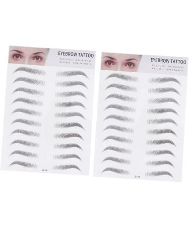 Didiseaon 6 Pcs 3d Eyebrow Stickers Hair Accessories Eyebrow Transfer Stickers Tool Eyebrow Trimming 6d ze008x3pcs Blackx3pcs - Buy Online on GoSupps.com