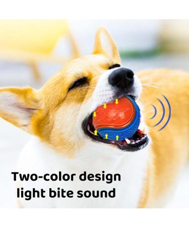 Squeaky Dog Ball Toy Set for Teeth Cleaning and Interactive Pet Training - 6Pcs - Buy Online on GoSupps.com