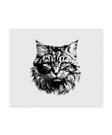 2 x Microfiber Cleaning Cloths "Cat Face" (LC00024406)