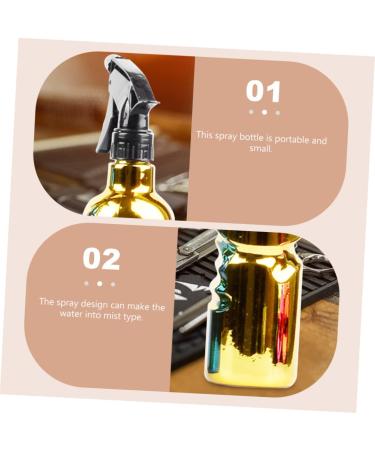 Ipetboom Hair Salon Spray Bottle Empty Sprayer Spray Bottle Hair Pressure Pump Sprayer Cosmetic Sprayer Bottlers Water Spray Gardening Spray Bottle Plant Portable Plastic Dispenser Filling 23.5x6cm Golden - Buy Online on GoSupps.com