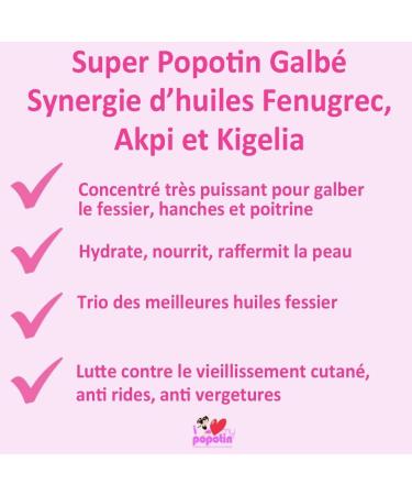 FENUGREC-AKPI-KIGELIA Synergy Oil for Buttocks-Hip-Breast Fat 100 ml 100 ml I Love My Popotin - Buy Online on GoSupps.com
