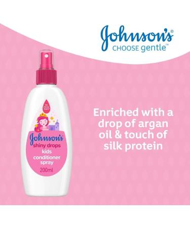  Johnson's Baby Johnson's Shiny Drops Kids Conditioner Designed to Boost Hair's Natural Shine pH Balanced for Delicate Skin Argan Oil 200ml (Pack of 1) - Buy Online on GoSupps.com