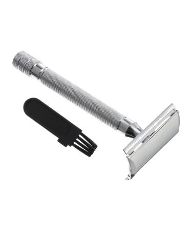 Manual Shaver Facial Razor Shaving Razor Manual Beard Shaver Safety Razors Durable Shaving Tool Beard Trimmer Double Razor White