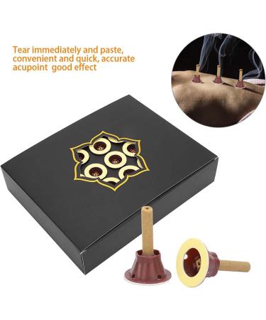 60 Pieces Self-Adhesive Moxa Sticks - Pure Moxa Cones for Acupuncture & Pain Relief | Traditional Chinese Medicine - Buy Online on GoSupps.com