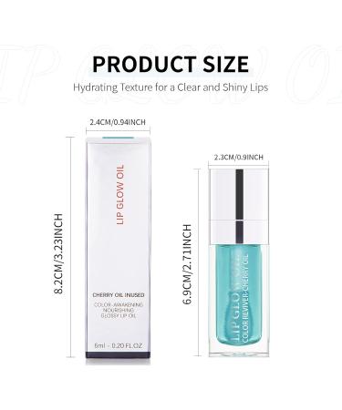 Prreal Tinted Lip Oil - Hydrating Plumping Gloss for Dry Lips (Blue) - Buy Online on GoSupps.com