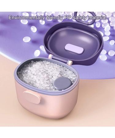 Fiacvrs Baby Milk Powder Dispenser with Spoon - Purple | Detachable & Large Capacity for Easy Feeding - Buy Online on GoSupps.com