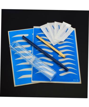 Beatifufu with Kit Microblading Practice Eyebrow Storage Pen Semi-permanent Golden Manual Skin Pencil - Buy Online on GoSupps.com