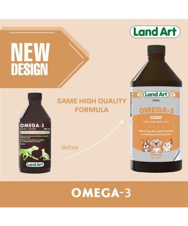 Pet Omega 3 Supplement - Liquid Formula - Soothe Dry Skin - Fish Oil - 250ml - GMO Free - Gluten Free - Made in Canada - Buy Online on GoSupps.com