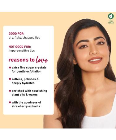 Candy Melts Vegan Lip Scrub - Red Velvet Love | 100% Vegan & Plant-Based | 12g - Heal Chapped Lips - Buy Online on GoSupps.com