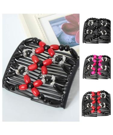 JUSTFOX - Trendy African Wooden Hair Clip & Comb | Butterfly Flower Design | Perfect for All Hair Types - Buy Online on GoSupps.com