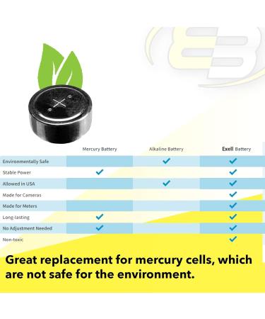 5pc Exell MRB675 Zinc Air Battery Z675PX PX675 MR44 EPX675 - Long-lasting 1.35V Power for Your Devices | International Shipping Available - Buy Online on GoSupps.com