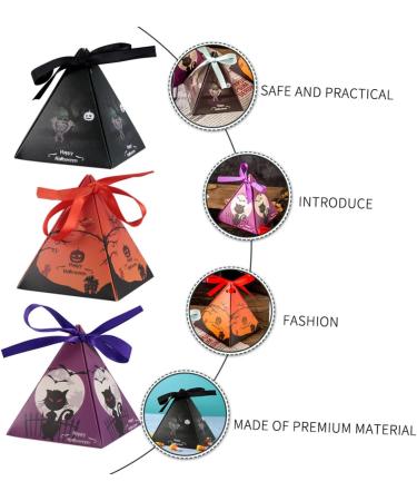 Cabilock 60 Pcs Halloween Box Trick or Treat Bags Treat Container Halloween+decorations Candy Box Korean - Buy Online on GoSupps.com