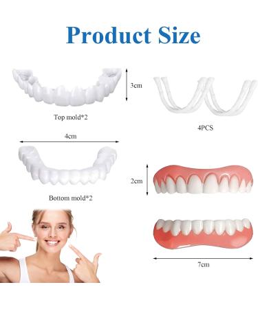 Buy DGUSO 3 Pairs of Instant Cosmetic Veneers - Comfortable Plug-In Dentures for Men & Women | Tooth Whitening for Bad Teeth - Buy Online on GoSupps.com