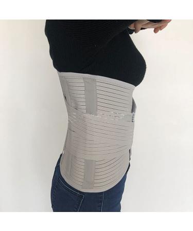 Extra-Wide Back Brace for Lower Back Pain Relief | Lightweight Lumbar Support Belt for Men & Women | X-Large Gray - Ideal for Daily Activities - Buy Online on GoSupps.com