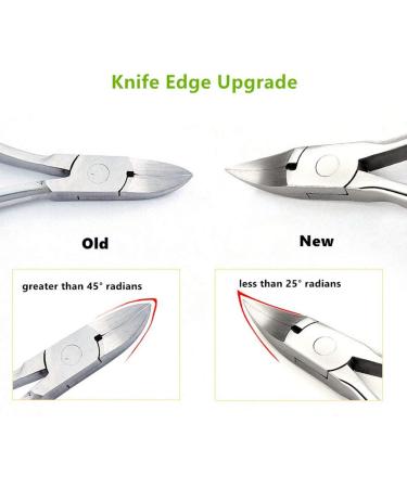 CAREOR Precision Toenail Clippers for Thick or Ingrown Nails - Chiropodist Style Nipper for Fungus Toe Nails - Soft Rubber Handle - Buy Online on GoSupps.com